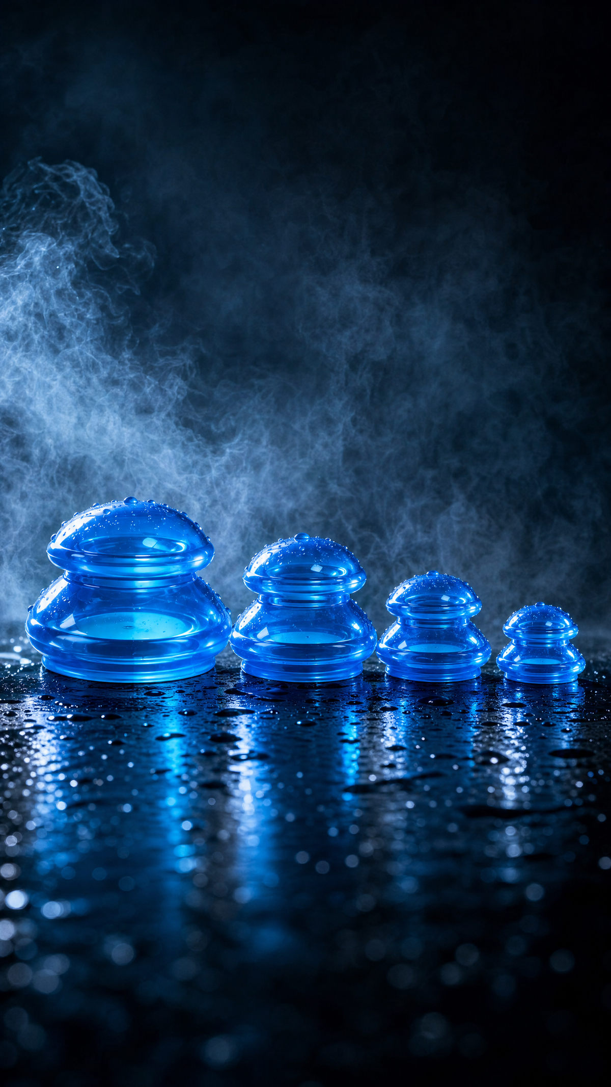 REVYV recovery cups — four cups in four sizes